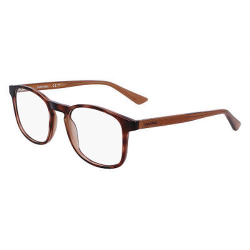 Calvin Klein CK23517 Eyeglasses Men Havana Square 52mm