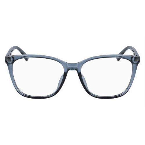 Calvin Klein CK20525 Eyeglasses Women Crystal Teal Square 53