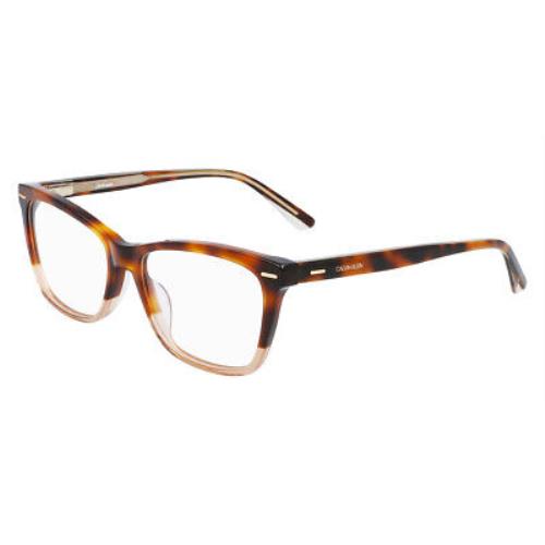 Calvin Klein CK21501 Eyeglasses Soft Tortoise Rectangle 54mm