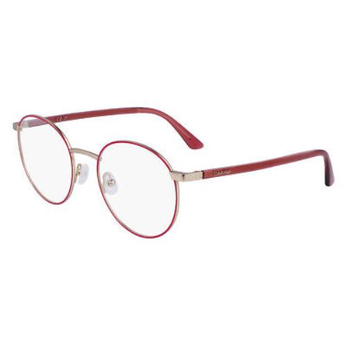 Calvin Klein CK23106 Eyeglasses Unisex Rose Round 51mm