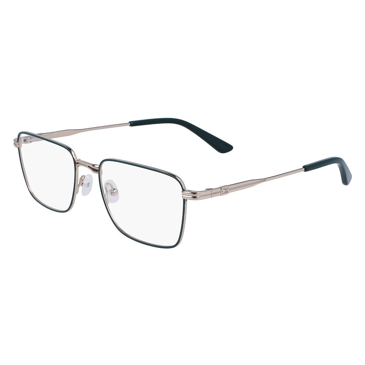 Calvin Klein CK23104 Eyeglasses Men Khaki Square 52mm