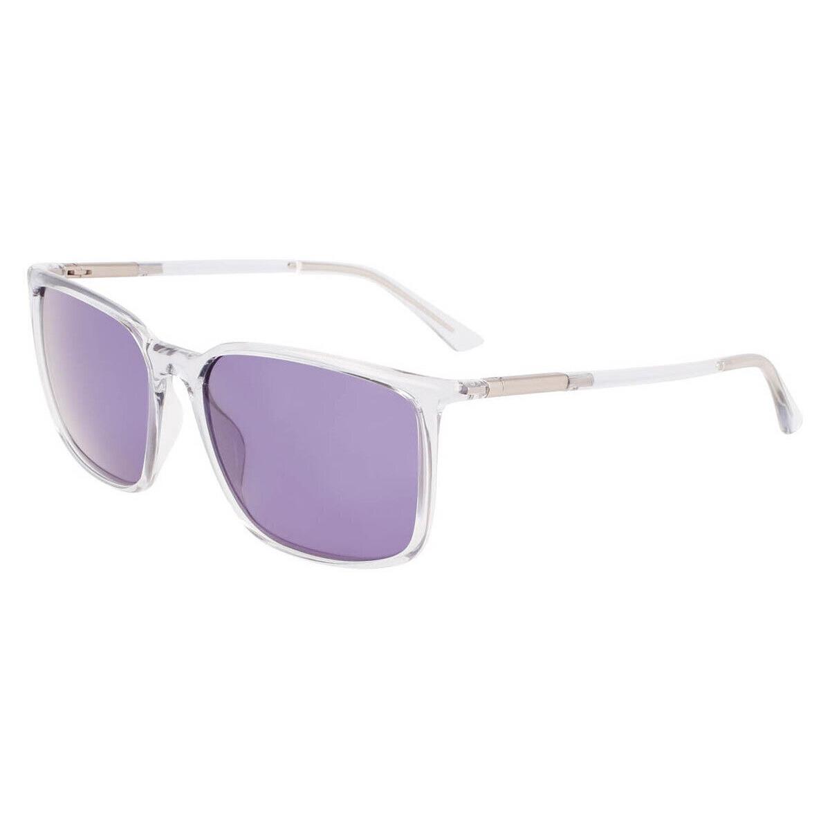 Calvin Klein CK22522S Sunglasses Crystal Smoke Square 59mm