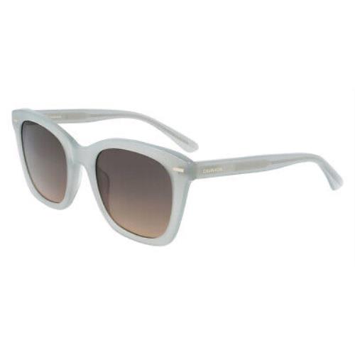Calvin Klein CK21506S Sunglasses Milky Sage Rectangle 52mm
