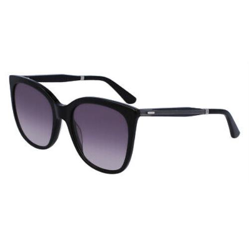 Calvin Klein CK23500S Sunglasses Women Black Square 55mm