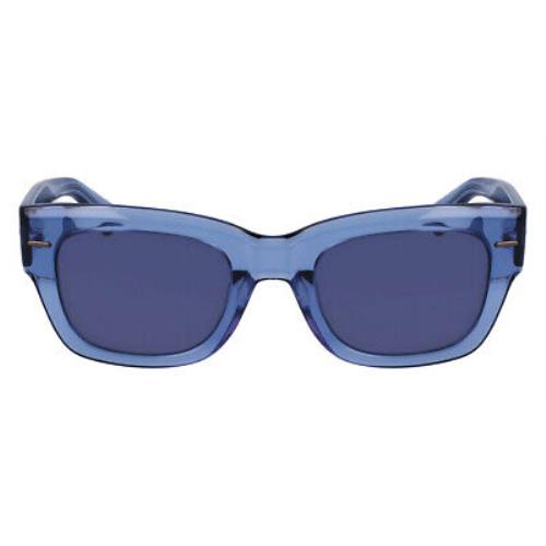 Calvin Klein CK23509S Sunglasses Men Blue Square 51mm