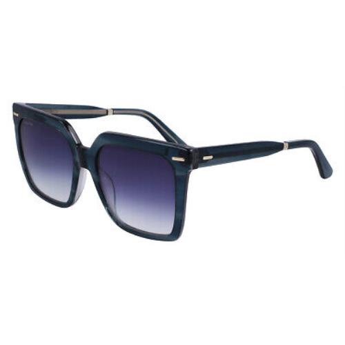 Calvin Klein CK22534S Sunglasses Women Petrol Butterfly 55mm