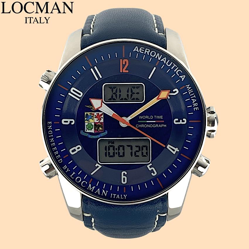 Locman Aeronautica Militare Ref 441 Chronograph Quartz Titanium Watch 44 x 54mm