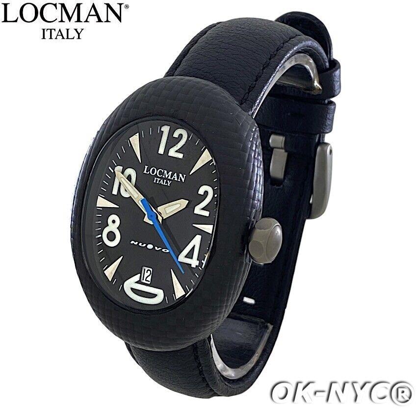 Ladies` Locman Nuovo Carbonio Titanium Quartz Watch Ref 103 Sapphire 33x46mm
