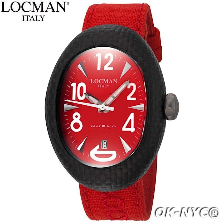 Ladies` Locman Nuovo Carbonio Titanium Quartz Watch Ref 103 Sapphire 33x46mm