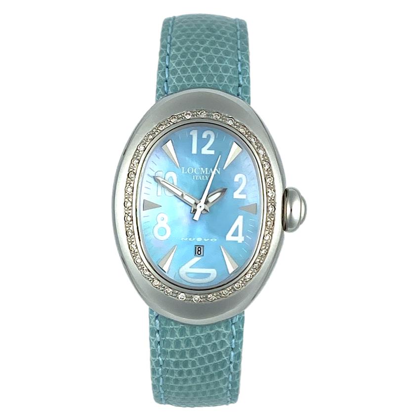 Ladies Locman Nuovo Diamond Mother-of-pearl Sapphire Quartz Watch Ref 028 29 mm