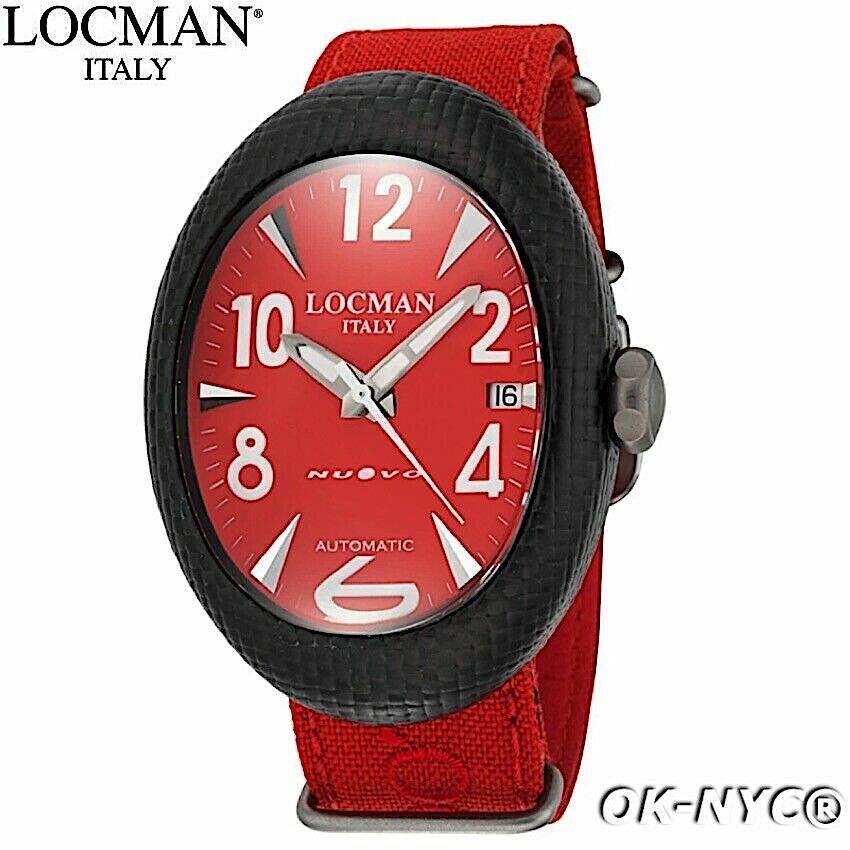 Locman Nuovo Carbon Swiss Mechanical Movement Unisex Watch Ref 101 40mm x 56mm