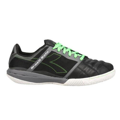 Diadora Brasil Sala Id Soccer Mens Black Sneakers Athletic Shoes 176273-C6394