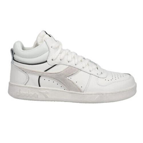 Diadora Magic Basket Demi Cut Icona High Top Mens White Sneakers Casual Shoes 1
