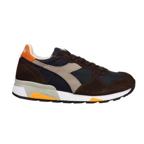 Diadora Trident 90 Ripstop Lace Up Mens Blue Brown Sneakers Casual Shoes 17827 - Blue, Brown