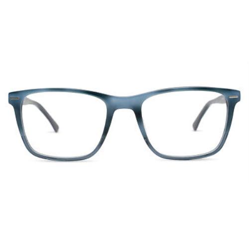 Calvin Klein CK21502 Eyeglasses Men Navy Havana Rectangle 55