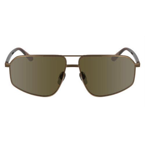 Calvin Klein Cko Sunglasses Men Matte Amber Gold 59mm