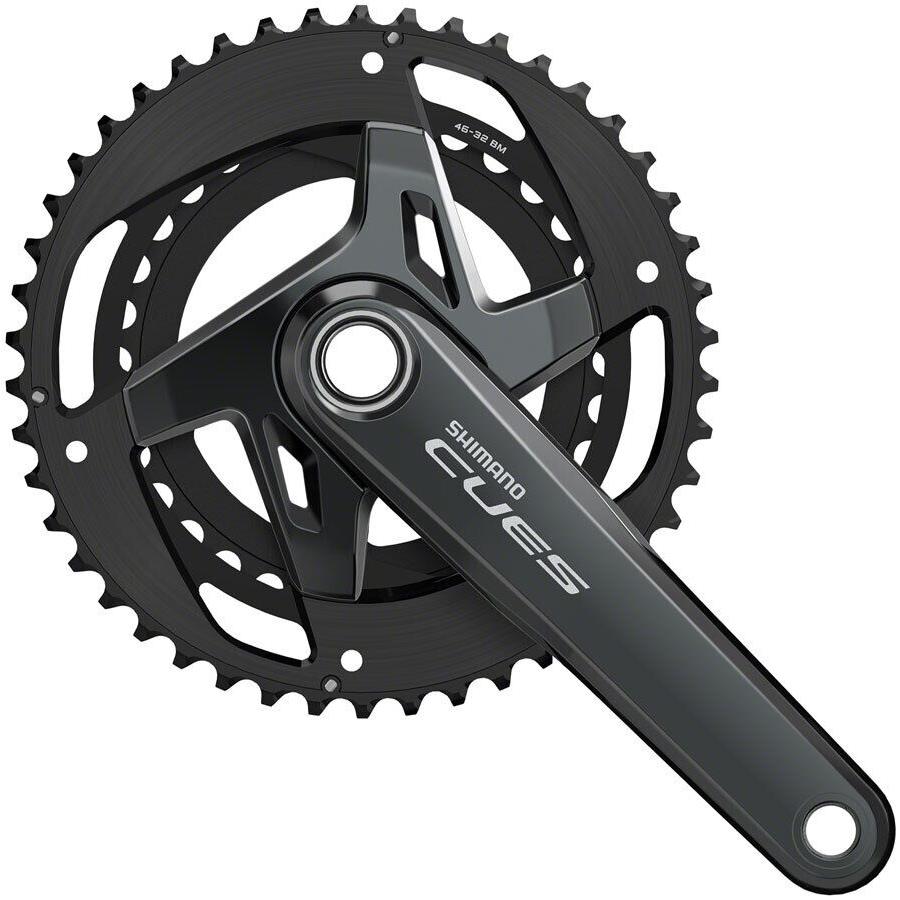 Shimano Cues FC-U8000-2 Crankset - 175mm 11-Speed 46/32t Asymmetric 96 Bcd H