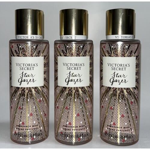 3 Star Gazer Victoria`s Secret Fragrance Mist 8.4 fl oz