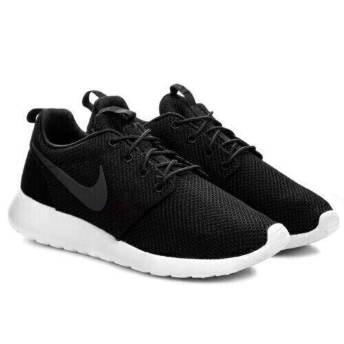 Nike Roshe Run 511881-010 Mens Black Anthracite Sail Low Top Running Shoes LOL19