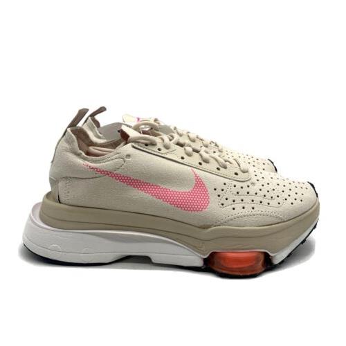 Nike Air Zoom Type Womens Casual Running Shoe White Beige Pink Platform Sneaker