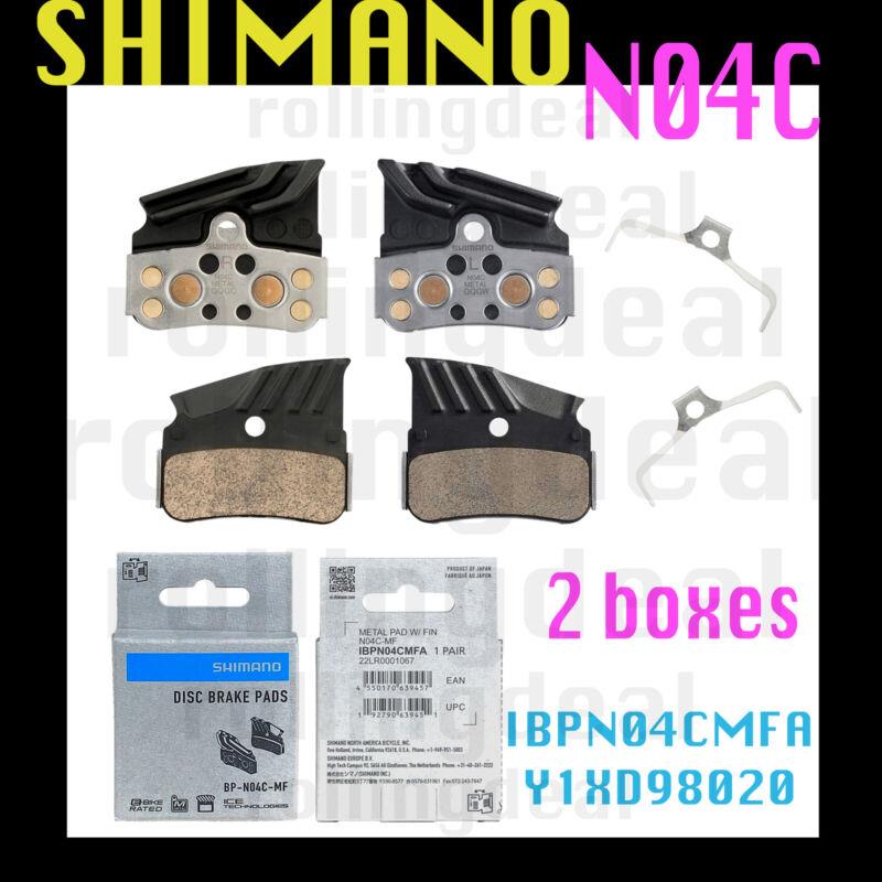 Shimano Disc Brake Pad Metal with Fin N04C-MF Set 2 Pairs IBPN04CMFA