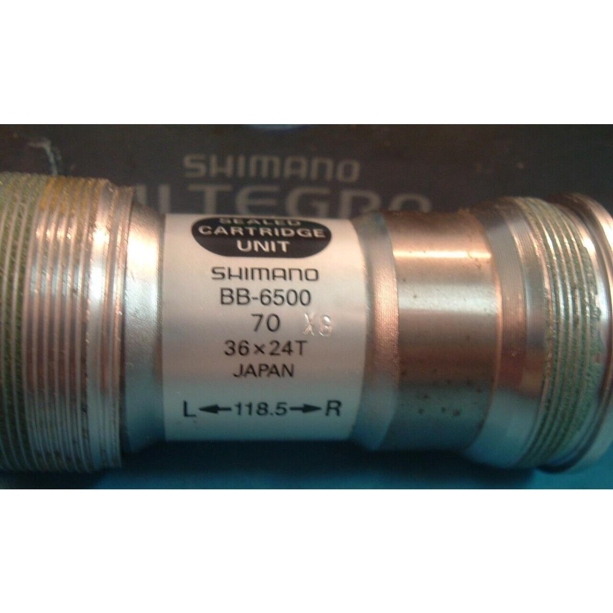 Shimano Ultegra BB-6500 Cartridge New/nos Bottom Bracket-70x118.5MM-Ital- Mint