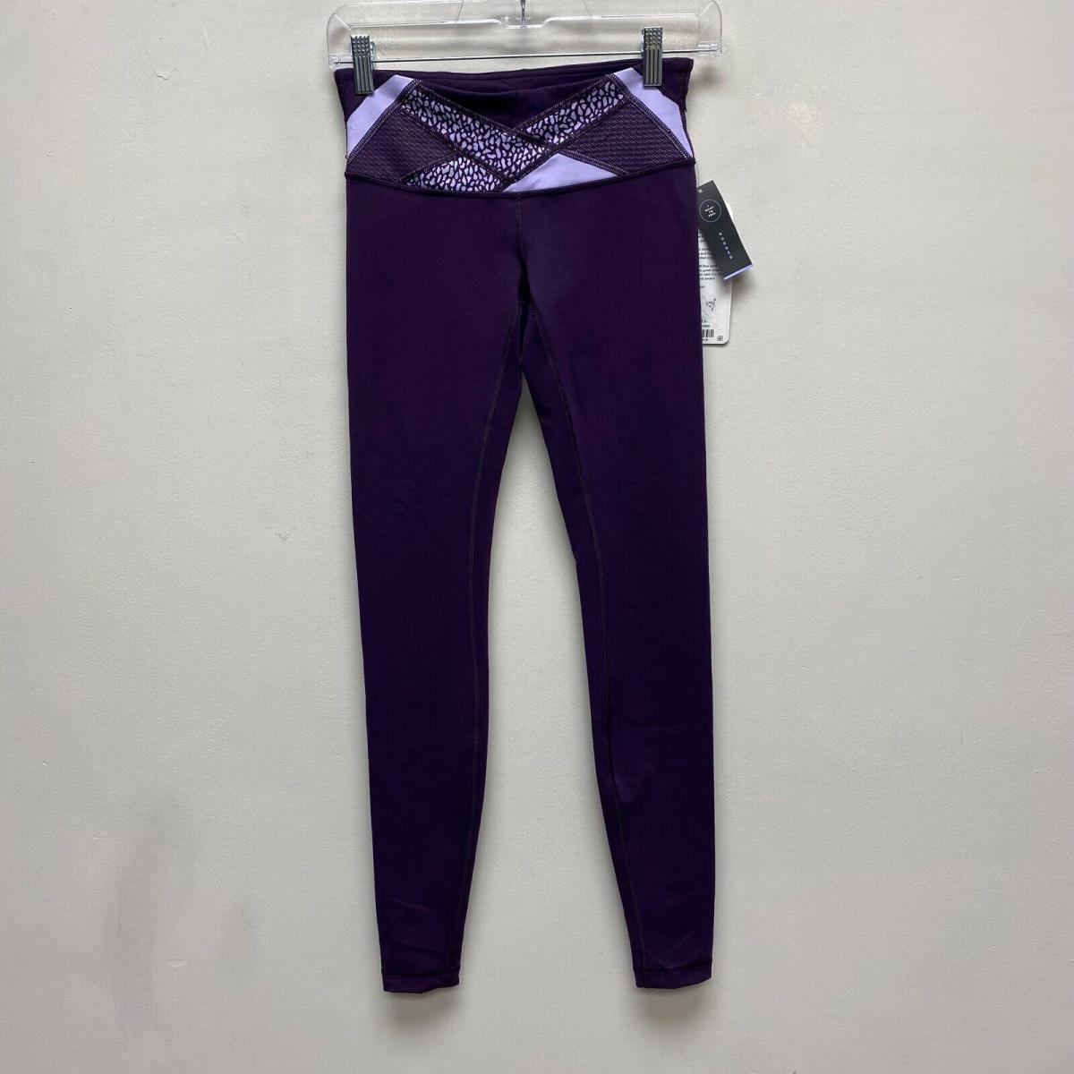 Lululemon Athletica Purple Multi Zinfandelx Wunder Under Pant Iii Leggings 4