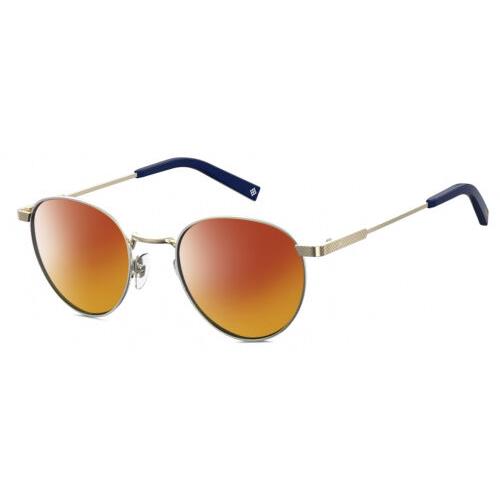 Polaroid 2082/S/X Unisex Designer Polarized Sunglasses Gold Blue 49 mm 4 Options Red Mirror Polar