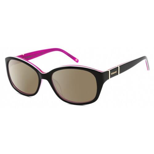 Polaroid 4019/S Women`s Polarized Sunglasses Black Purple Crystal 54mm 4 Options Amber Brown Polar