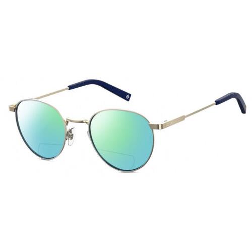 Polaroid 2082/S/X Unisex Polarized Bifocal Sunglasses Gold Blue 49 mm 41 Options Green Mirror