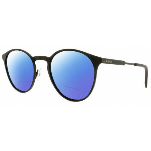 Polaroid 4053/S Womens Polarized Bifocal Reading Sunglasses Black 50mm 41 Option Blue Mirror