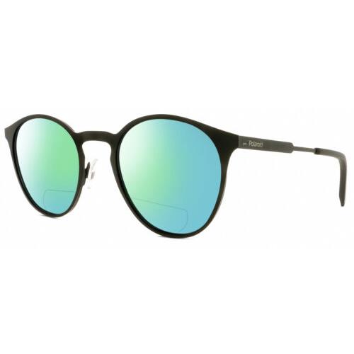 Polaroid 4053/S Womens Polarized Bifocal Reading Sunglasses Black 50mm 41 Option Green Mirror