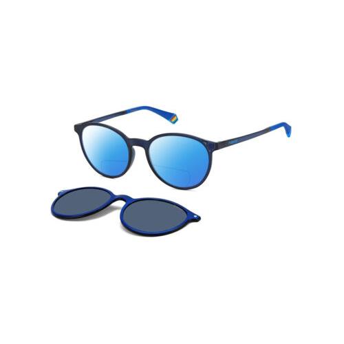 Polaroid 6137/CS Unisex Polarized Bifocal Sunglasses Navy Royal Blue 52mm 41 Opt