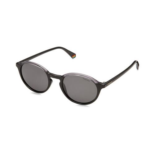 Polaroid 6125/S Unisex Designer Sunglasses in Black Crystal/polarized Grey 50 mm