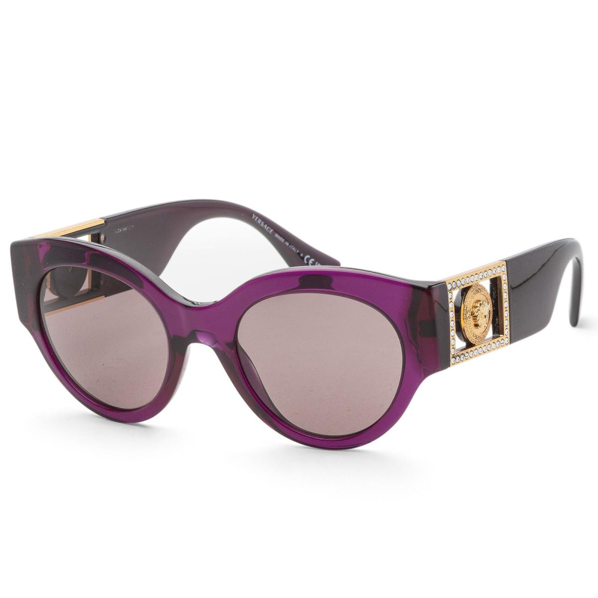 Versace Women`s 52mm Transparent Plum Sunglasses VE4438B-53847N-52