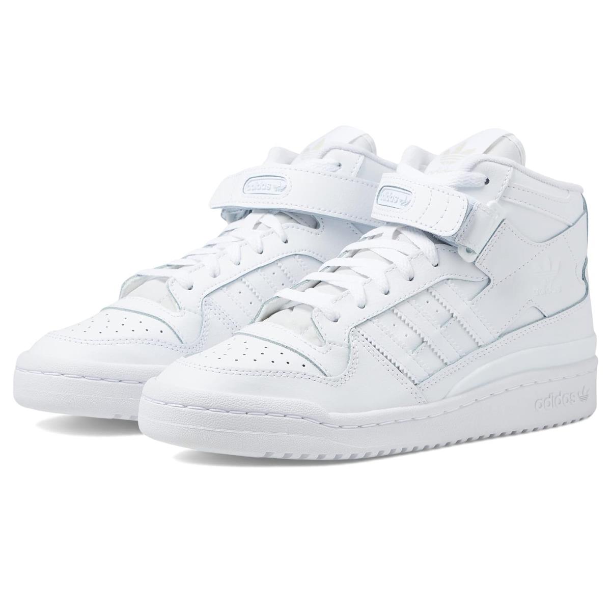 Woman`s Sneakers Athletic Shoes Adidas Originals Forum Mid White/White/White