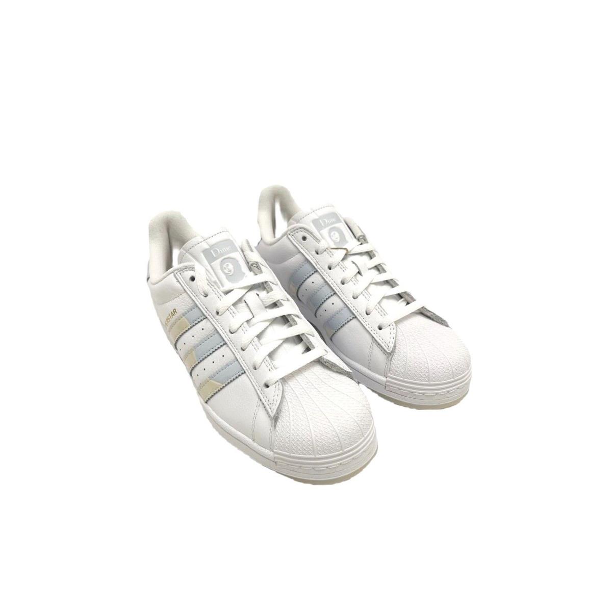 Adidas Men`s Dime Superstar Adv Casual/activewear Shoes - Cloud White/Halo Blue/Wonder White