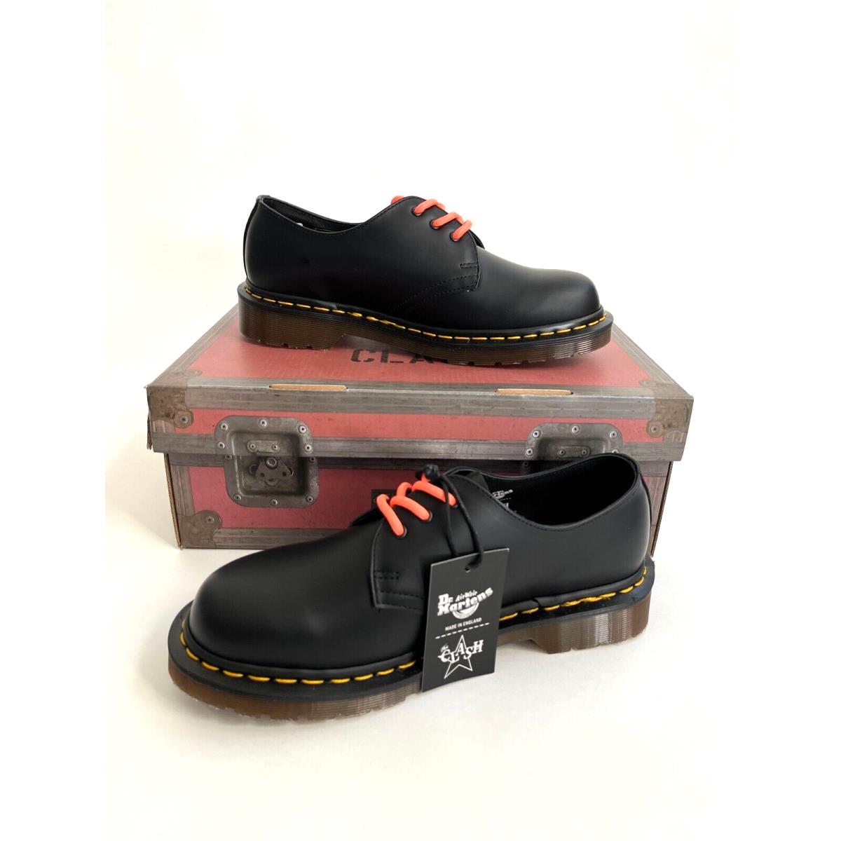 Dr. Martens Doc x The Clash 1461 Legacy Smooth Leather - Smooth Black - Sz US7