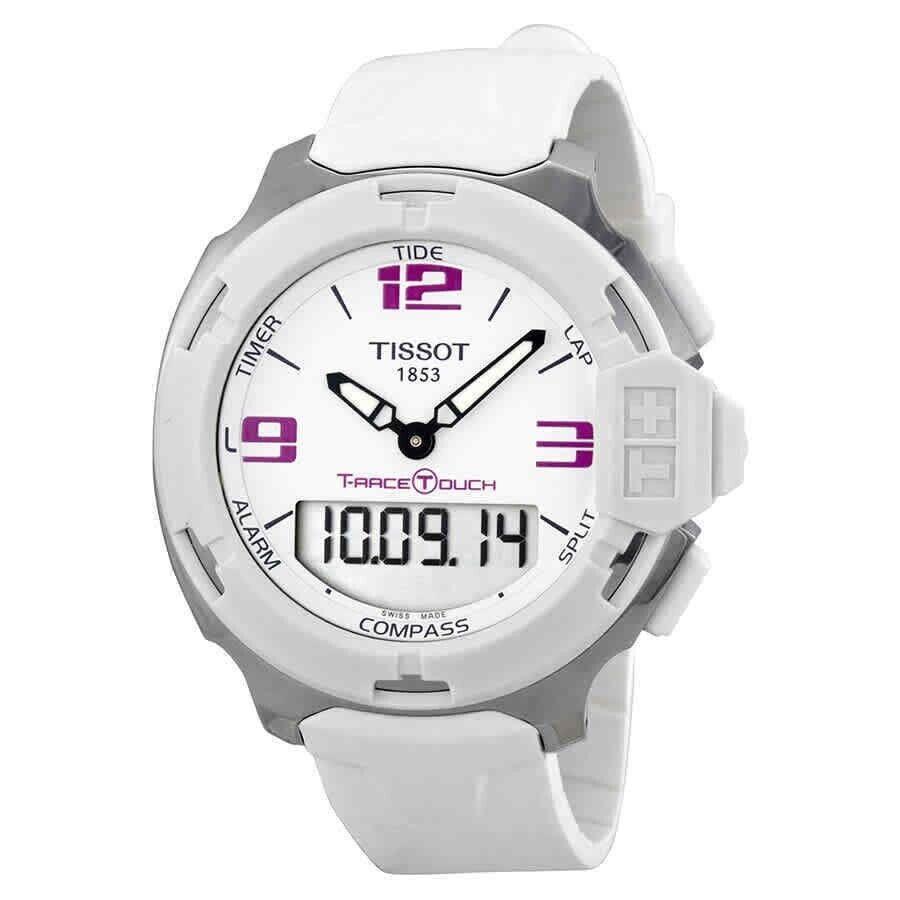 Tissot Unisex T-race Analog Digital White Rubber Watch - T0814201701700
