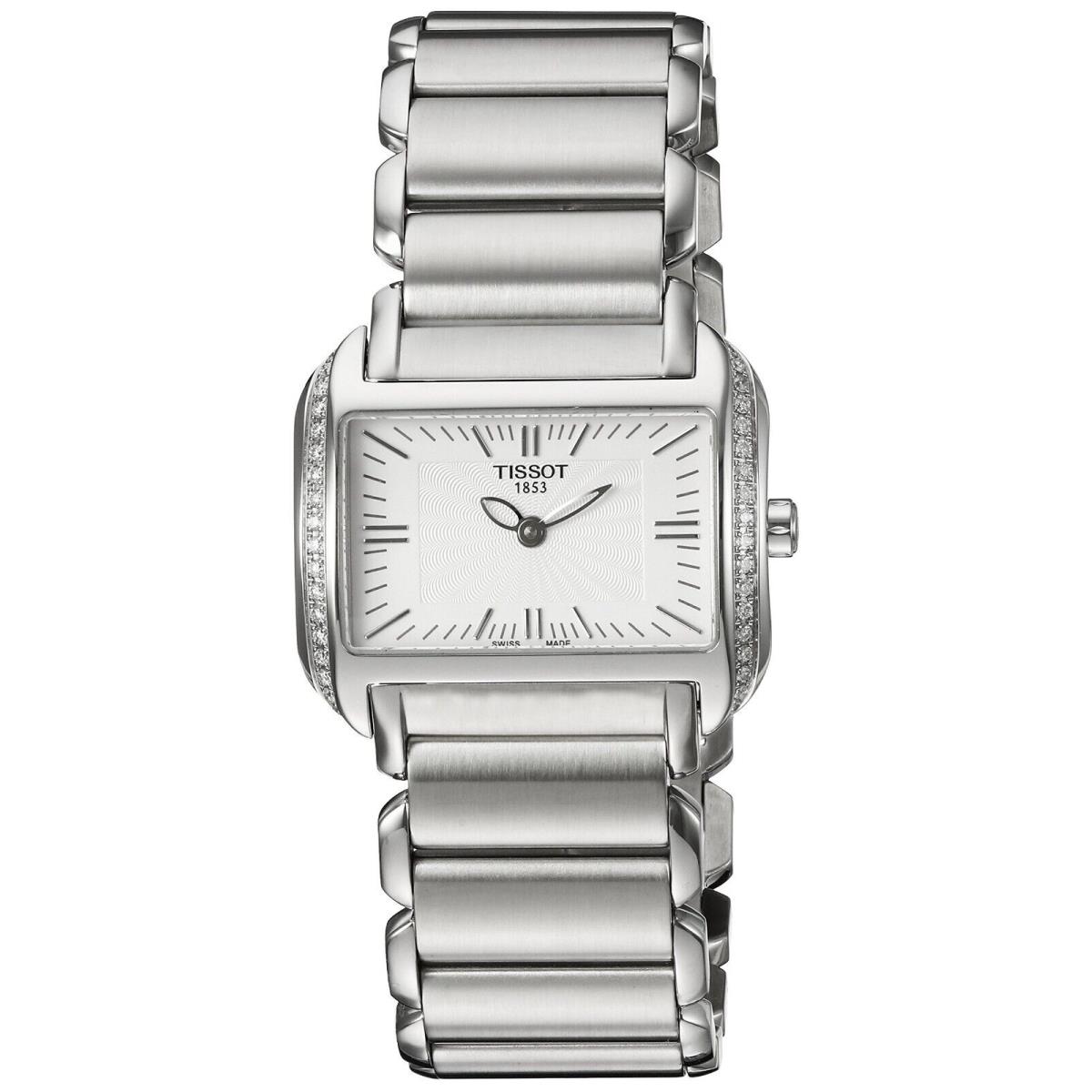 Tissot Ladies T-wave Stainless Steel Diamond Watch - T0233091103101