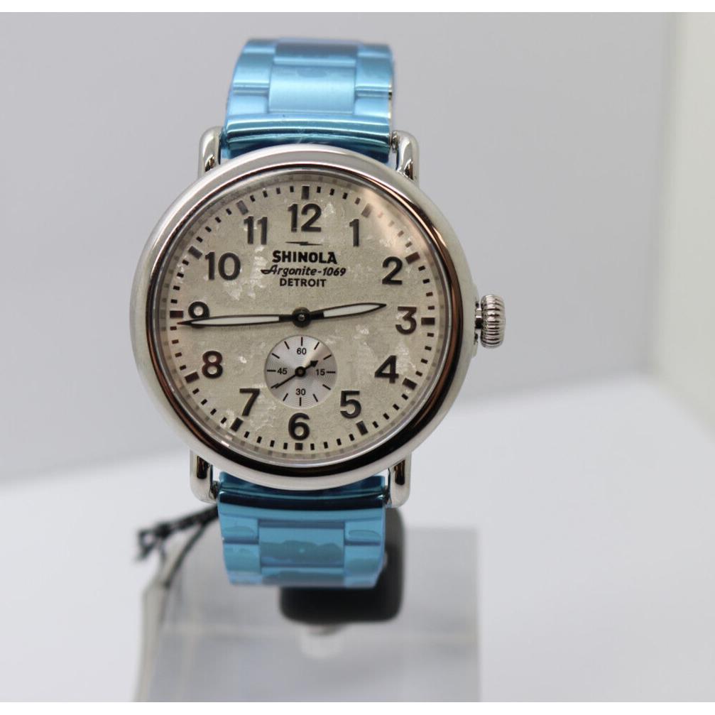 Shinola Runwell 47mm Women`s Silver Dial Watch S0120223882