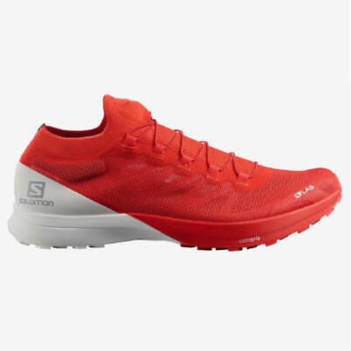 Salomon Women`s S/lab Sense 8 Running Shoes Red/white 8 B Medium US