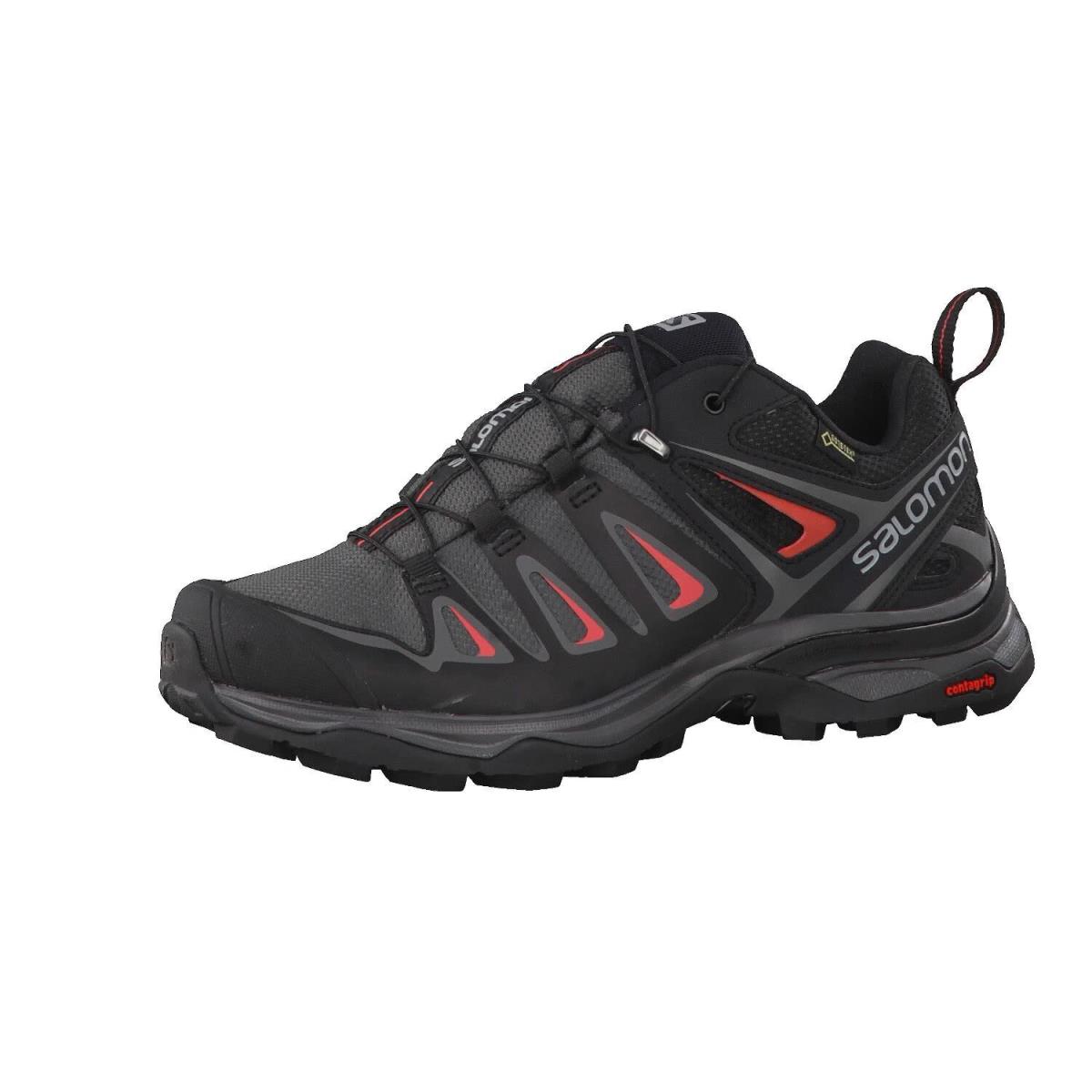 Salomon Women`s Low Rise Hiking Shoes Multicolor Magnet Bla Sz_10_Black - Black