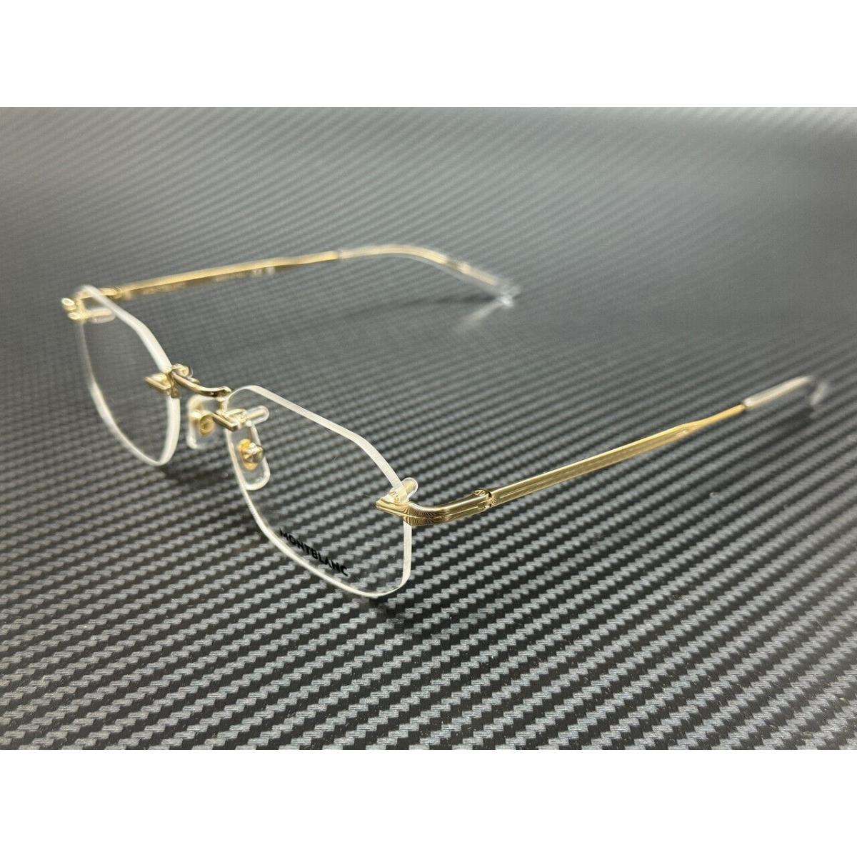 Montblanc Mont Blanc MB0307O 001 Gold Metal Men`s 54 mm Extra Large Eyeglasses