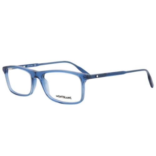 Montblanc Eyeglasses Frames MB0086O 004 54-18-150 Blue Made in Italy