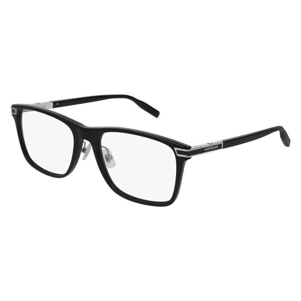 Montblanc Mont Blanc MB0042O 007 58 Eyeglasses Men`s Black/silver Full Rim 58mm