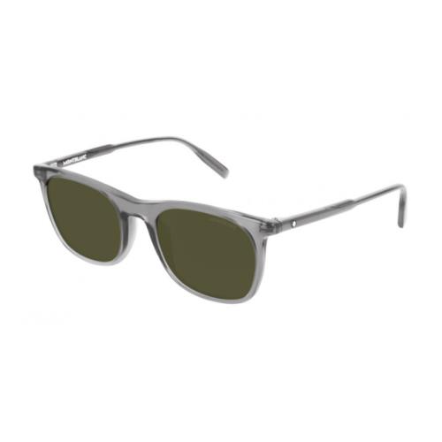 Montblanc Mont Blanc MB0007S 003 Grey Men`s Sunglasses 53 mm
