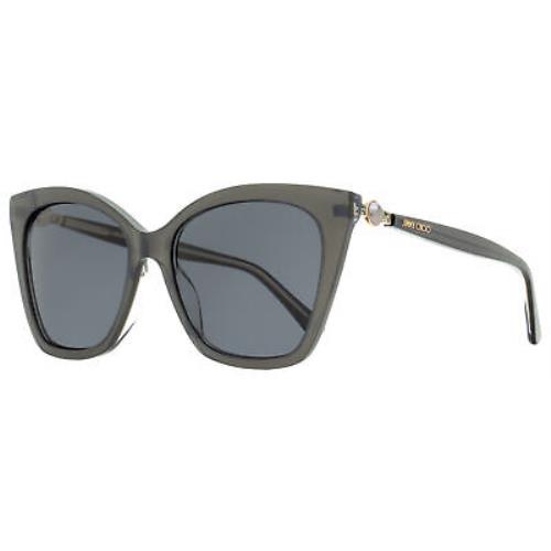 Jimmy Choo Cat Eye Rua /G Sunglasses MF7IR Pearled Gray 56mm