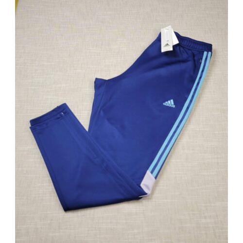 Adidas Tiro Track Pants Medium Mens Victory Blue White Tapered Soccer Training