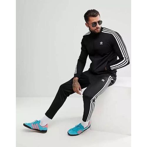 Adidas Originals Beckenbauer Black/white Strip Tracksuit Jacket Pants Size M
